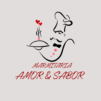 Logo restaurante marmitaria Amor & Sabor