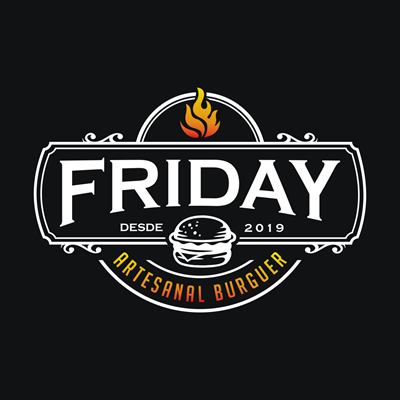 Logo restaurante Friday Hamburgueria