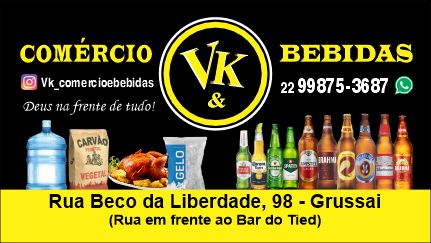 Logo restaurante VK BEBIDAS