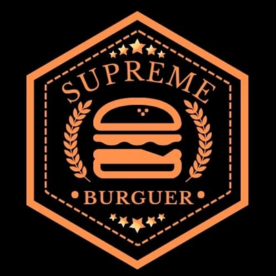 Logo restaurante supreme burguer LTDA