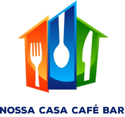 Logo restaurante nossa casa restaurante cafe bar