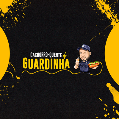 Logo restaurante cachorro quente do guardinha