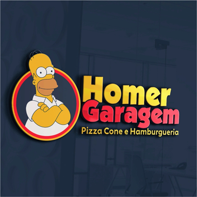 Logo restaurante homer garagem