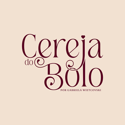 Logo restaurante Cereja do Bolo Por Gabriela Wietcovski