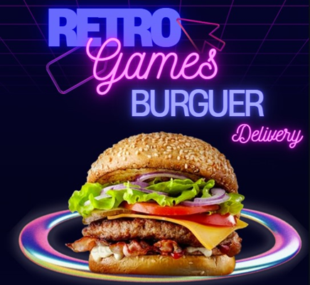 Logo restaurante Retro Games Burguer