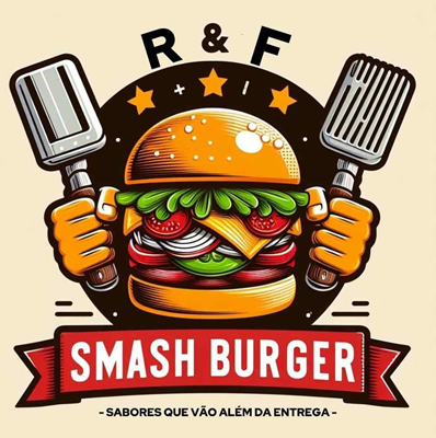 Logo restaurante R&F smash burger
