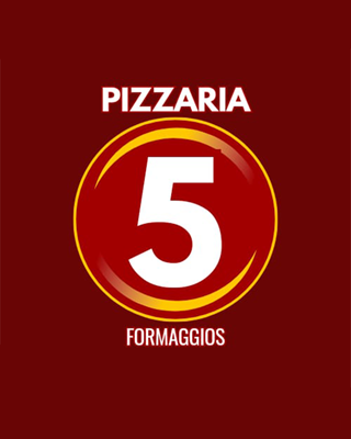 Logo restaurante Pizzaria 5 formaggios