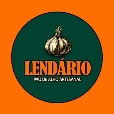 Logo restaurante Lendário Pão de Alho Artesanal.