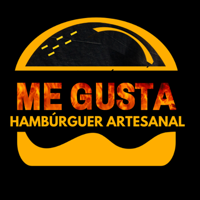 Logo restaurante Me Gusta Hamburguer Artesanal