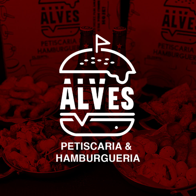 Logo restaurante Alves Petiscaria e Hamburgueria