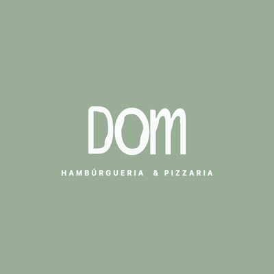 Logo restaurante DOM Hamburgueria & Pizzaria