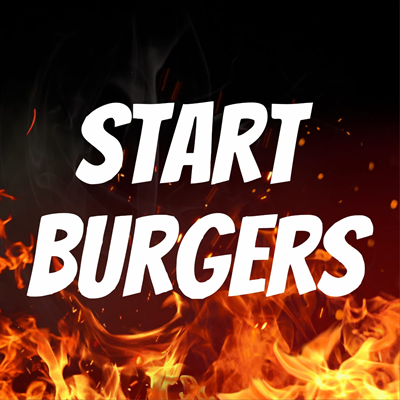 Logo restaurante start burgers