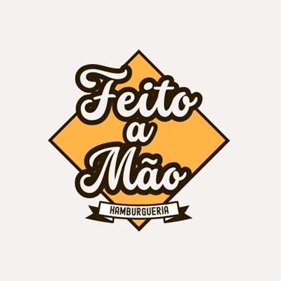 Logo restaurante Feito a Mão Hamburgueria