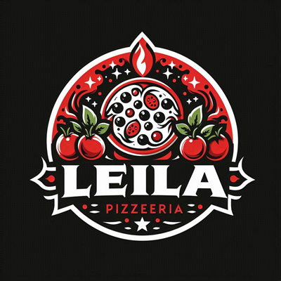 Logo restaurante Pizza Leila