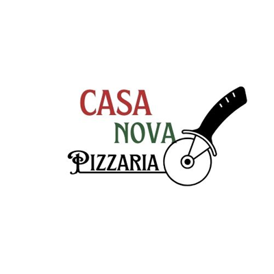 Logo restaurante pizzaria casa nova