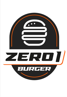 Logo restaurante zero1 burger