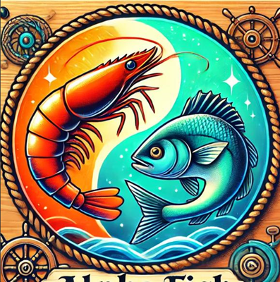 Logo restaurante AlphaFish Porções Camarão Peixe outros