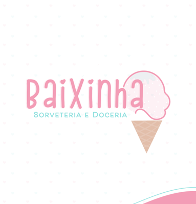 Logo restaurante doceria e sorveteria 