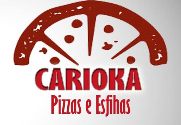 Logo restaurante carioka pizzas e esfihas