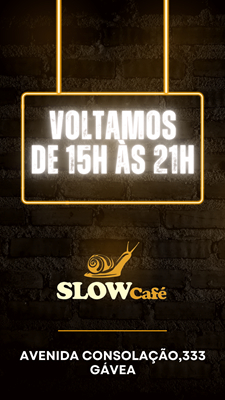 Logo restaurante slow cafe