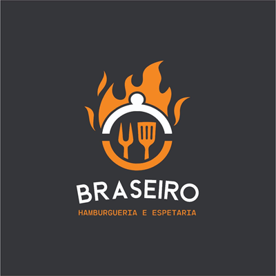 Logo restaurante Braseiro cozinha industrial