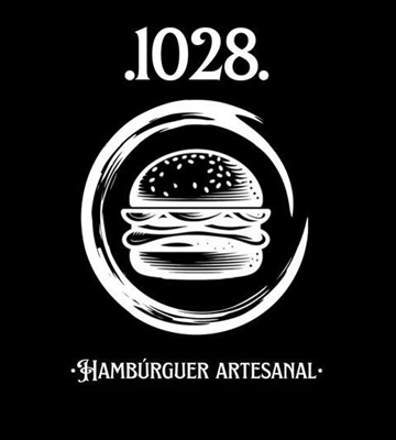 Logo restaurante 1028 hamburguer artesanal