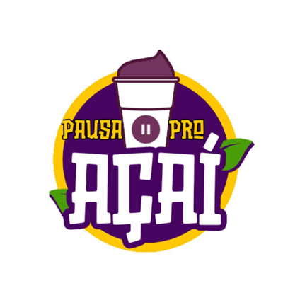 Logo restaurante pausa pro acai