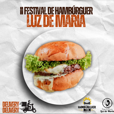 Logo restaurante II Festival de Hambúrguer Luz de Maria