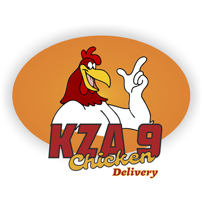 Logo restaurante kza 9 chicken delivery