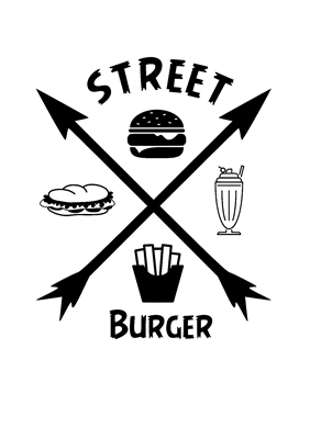 Logo restaurante street burger