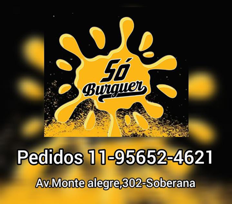Logo restaurante só Burguer