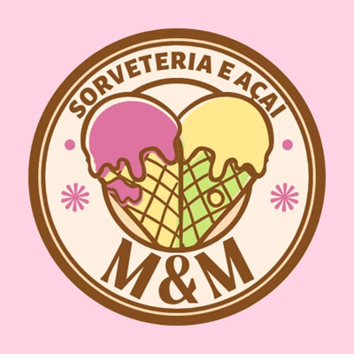 Logo restaurante Sorveteria e Açaí MM