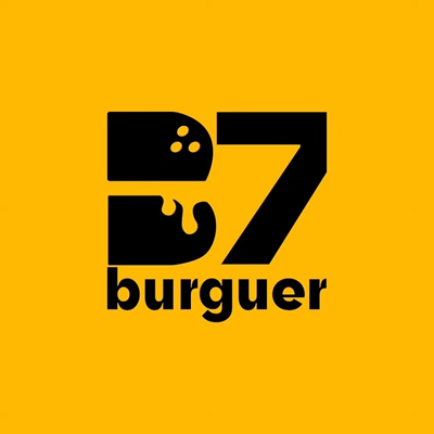 Logo restaurante B7 burguer