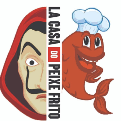 Logo restaurante la casa do peixe frito