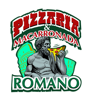 Logo restaurante Pizzaria e Macarronada Romano