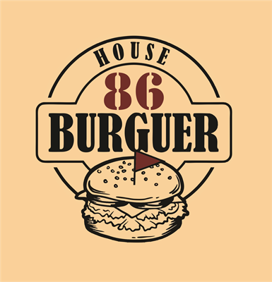 Logo restaurante House86Burguer