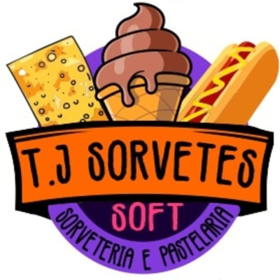 Logo restaurante T.J Pastelaria e sorveteria
