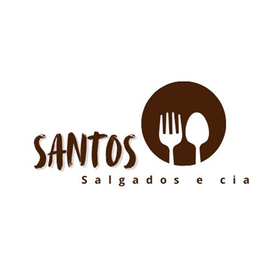 Logo restaurante Santos Salgados e Cia