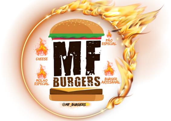 Logo restaurante mf burgers eventos