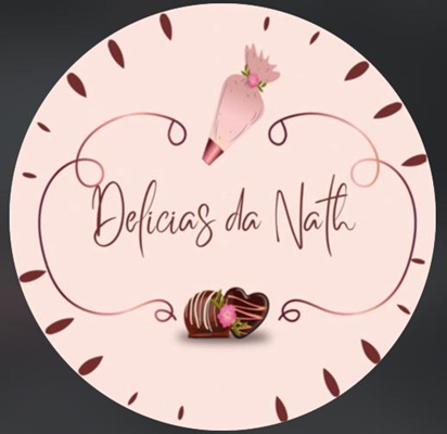 Logo restaurante doces da nath