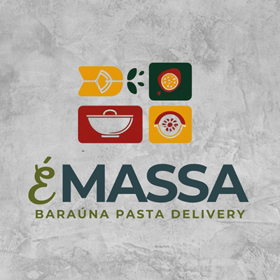 Logo restaurante É Massa