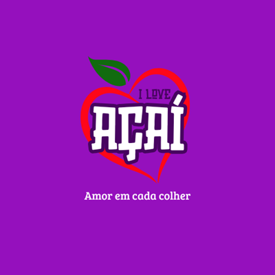Logo restaurante I Love Açaí