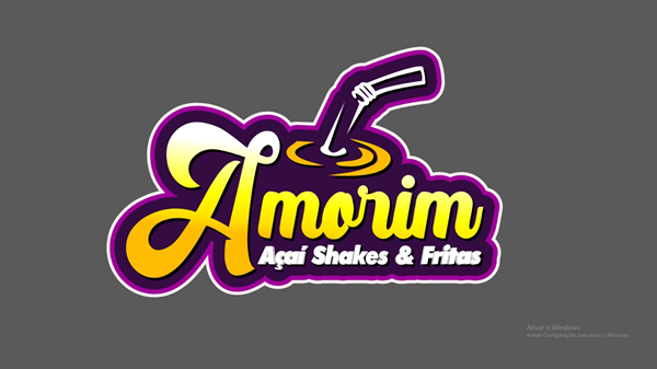 Logo restaurante Amorim açai shakes fritas