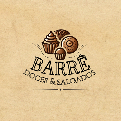 Logo restaurante Barrê doces e salgados