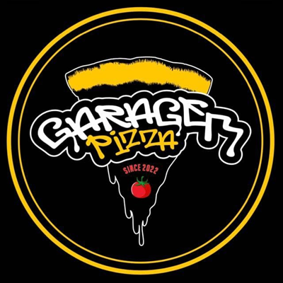Logo restaurante garagem pizzaria pecem