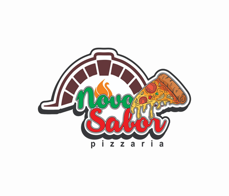 Logo restaurante Novo Sabor Pizzaria e Hamburgueria