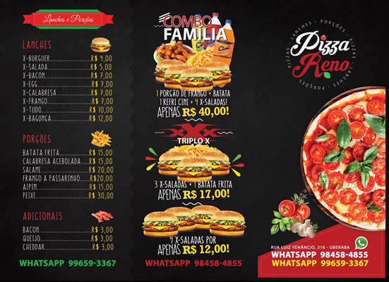 Logo restaurante pizza reno