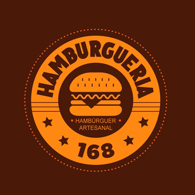 Logo restaurante Hamburgueria 168