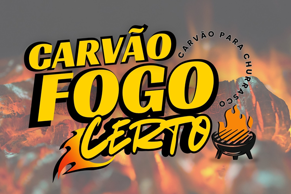 Logo restaurante Carvão para Churrasco
