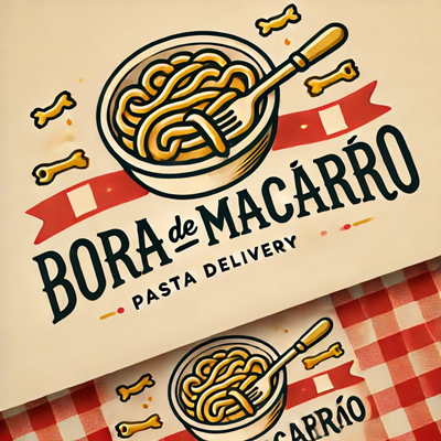 Logo restaurante Bora de Macarrao
